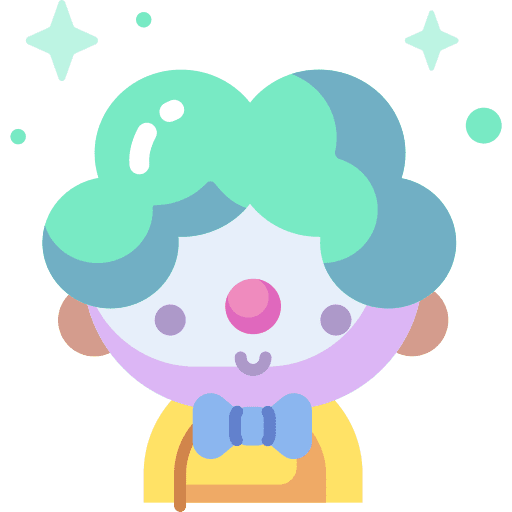 Clown entertainment fun clown icon Clown entertainment fun clown icon