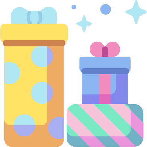 Gift boxes surprise celebration xmas icon Gift boxes surprise celebration xmas icon