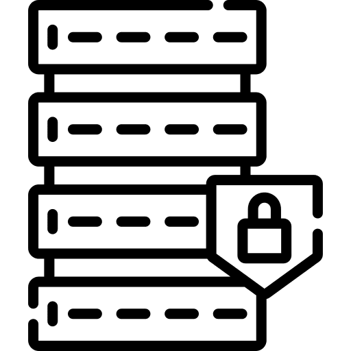 Database security data safe safety icon