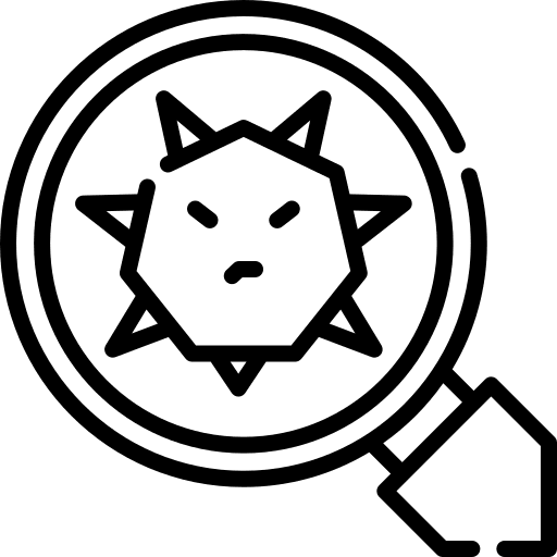 Scan virus bug antivirus icon Scan virus bug antivirus icon