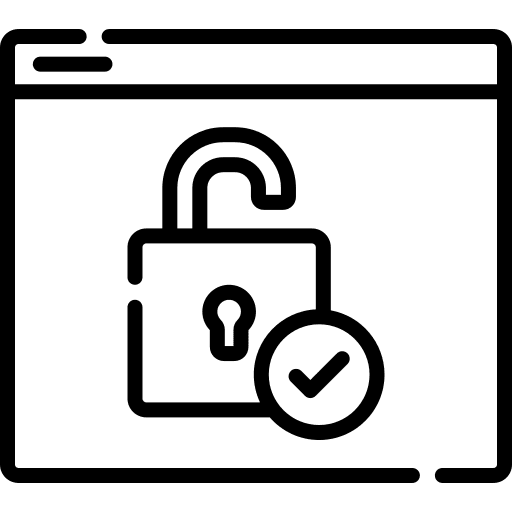 Verification safety antivirus lock icon Verification safety antivirus lock icon