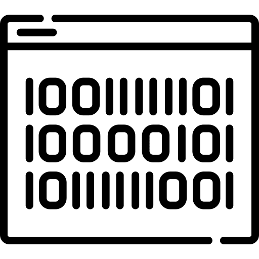 Binary code multimedia coding binary code icon Binary code multimedia coding binary code icon