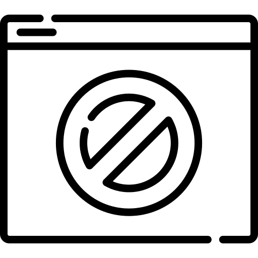 Ban ban safety web protection icon Ban ban safety web protection icon