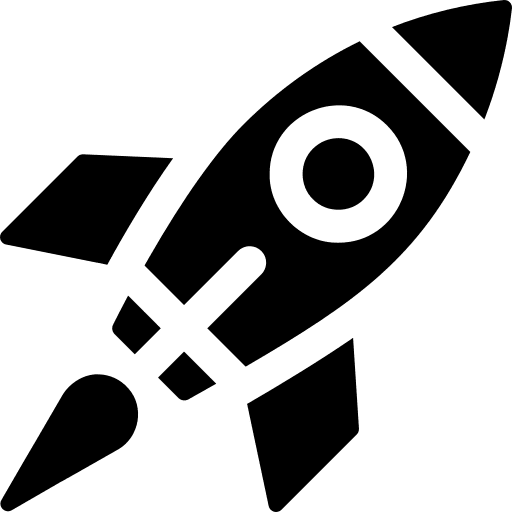 Rocket innovation transport spring swing rocket icon