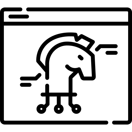 Trojan computer malware computing icon Trojan computer malware computing icon