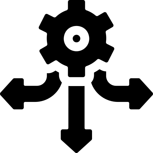 Directions business and finance return configuration icon Directions business and finance return configuration icon