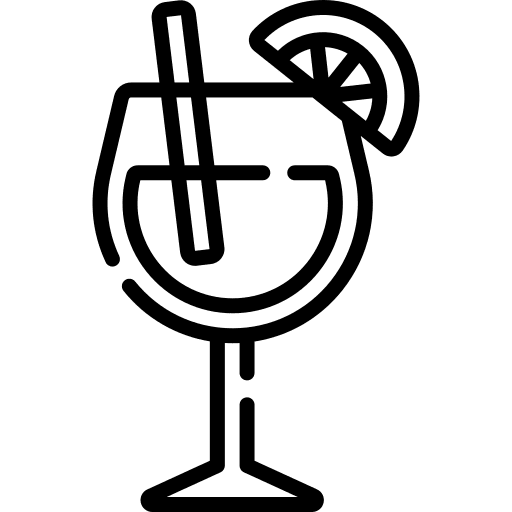 Cocktail glass food and restaurant alcoholic drink icon