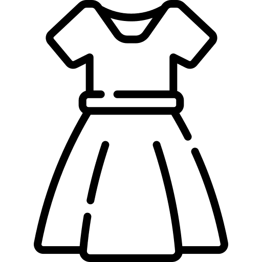 Dress clothes apparel kid icon