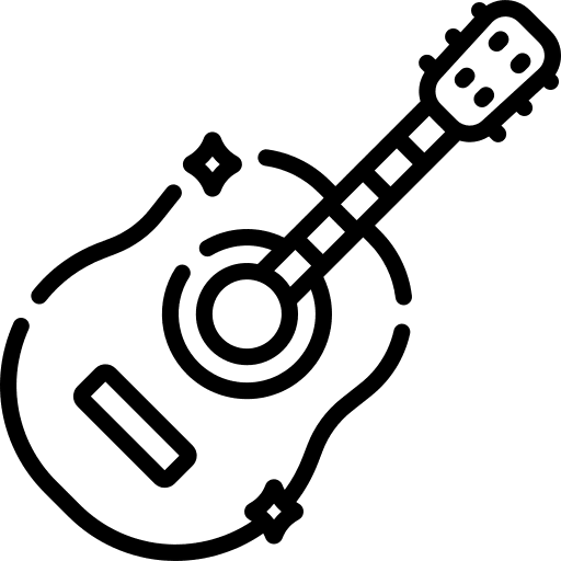 Guitar acoustic guitar orchestra music and multimedia icon