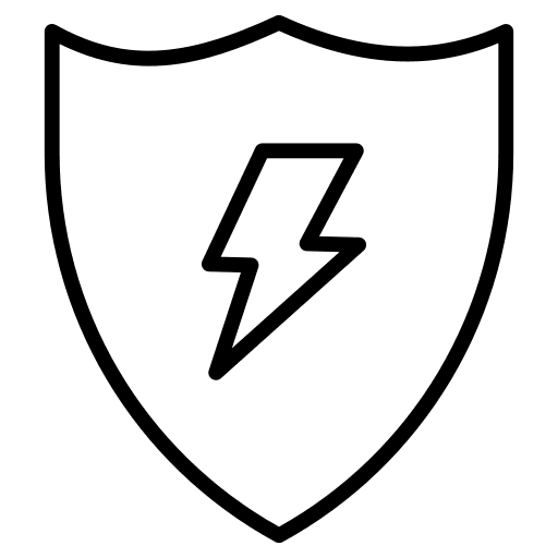 Shield power security energy icon