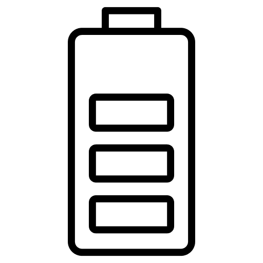 Battery battery status electronics battery level icon Battery battery status electronics battery level icon