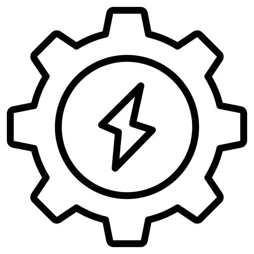 Setting gear setting energy icon Setting gear setting energy icon