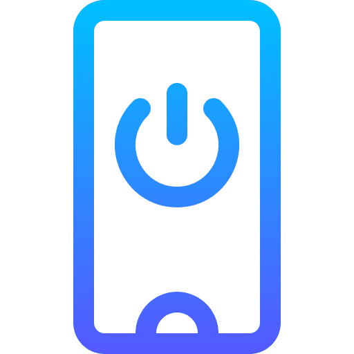 Turn off communications touch screen cellphone icon