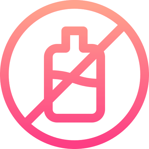 No liquids water bottle forbidden no water icon No liquids water bottle forbidden no water icon