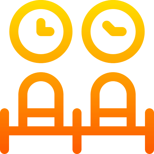 Waiting room airport chair sit icon Waiting room airport chair sit icon