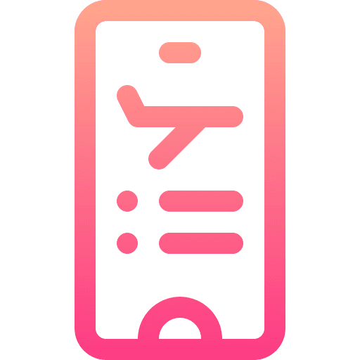 Check in transportation booking trip icon Check in transportation booking trip icon