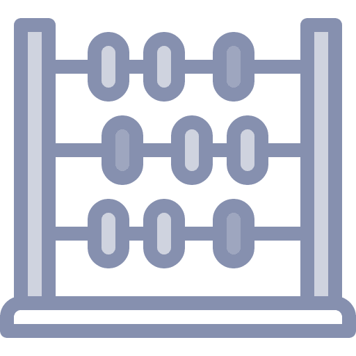 Abacus mathematics calculator tools and utensils icon Abacus mathematics calculator tools and utensils icon