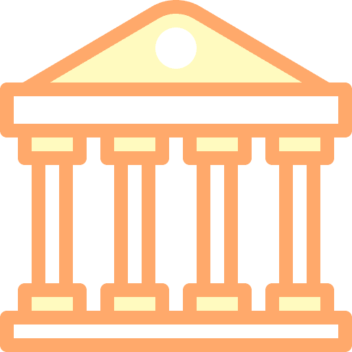 Bank bank architecture and city temple icon Bank bank architecture and city temple icon