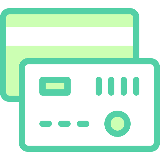 Credit card pay card money banking icon