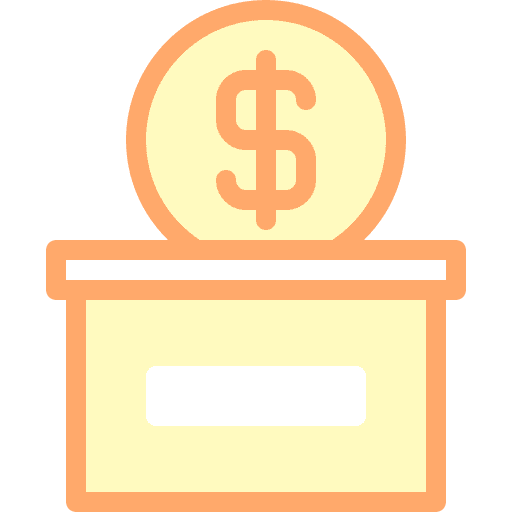 Donation collaborate fund charity icon