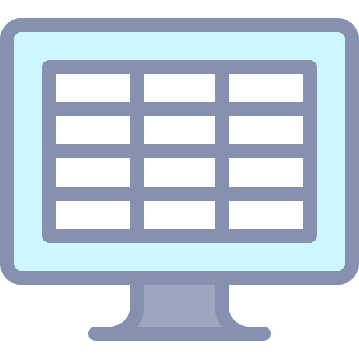Excel screen monitor spreedsheet icon Excel screen monitor spreedsheet icon