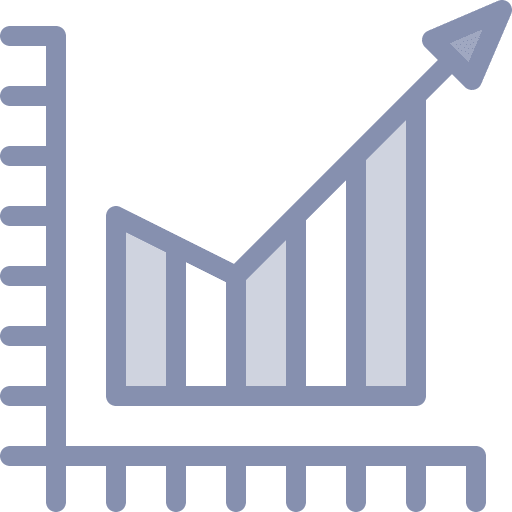 Graph graph business and finance trend icon Graph graph business and finance trend icon