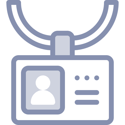 Id card pass ui identification icon Id card pass ui identification icon