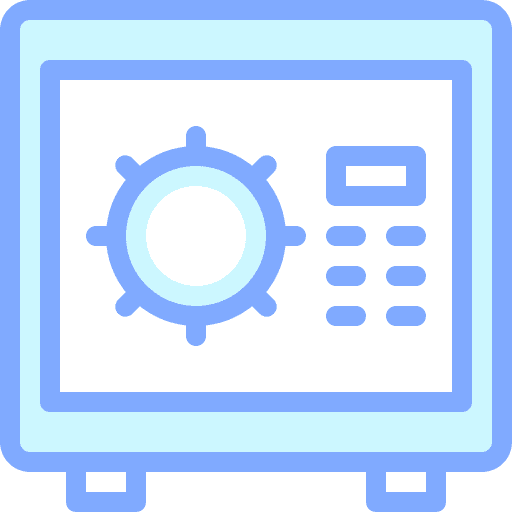 Safe box business and finance bank safebox icon Safe box business and finance bank safebox icon