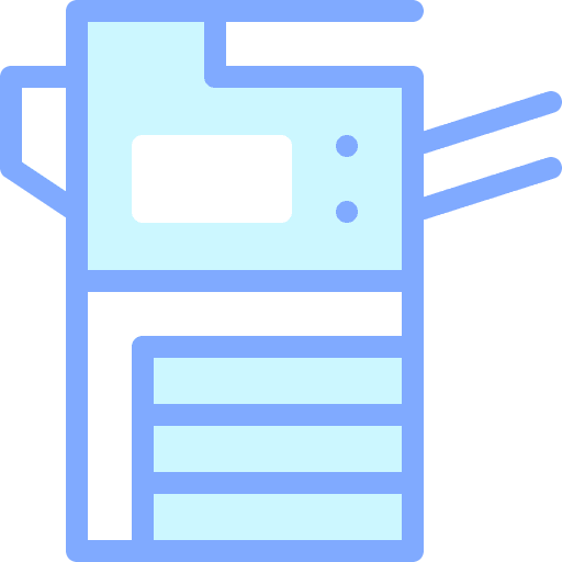 Photocopier copy machine technology photocopying icon Photocopier copy machine technology photocopying icon