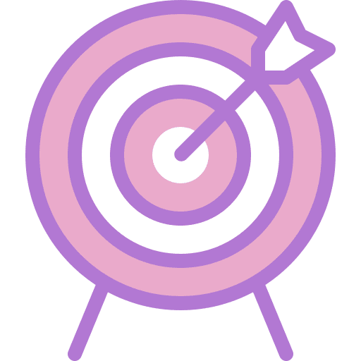 Target focus goal objective icon Target focus goal objective icon