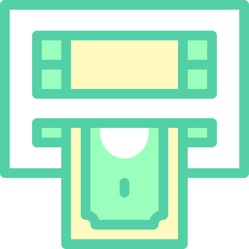 Atm money atm cash point icon Atm money atm cash point icon
