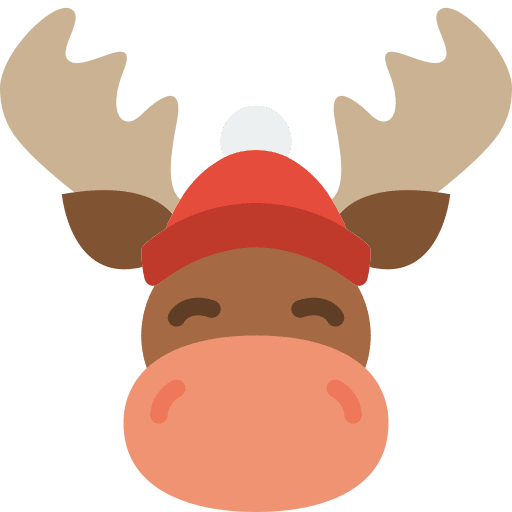 Moose winter animal kingdom zoo icon
