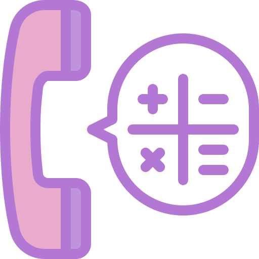 Telephone telephone calculating education icon Telephone telephone calculating education icon