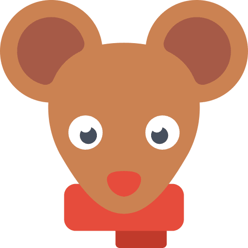 Mouse scarf rodent winter icon Mouse scarf rodent winter icon
