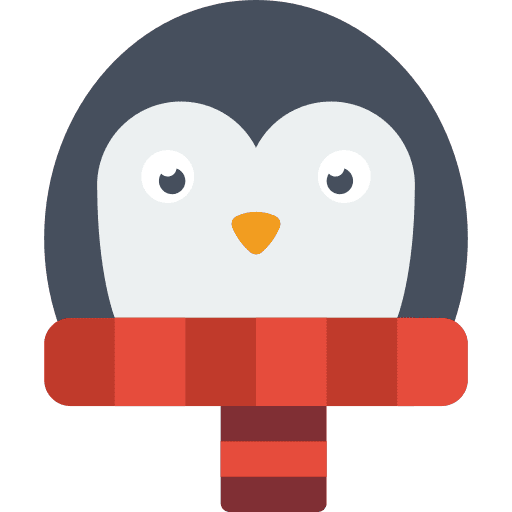 Penguin animal scarf penguin icon