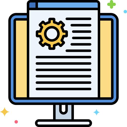 Digital platform digital platform screen seo and web icon