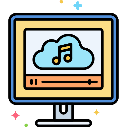 Audio device interface music player computer icon