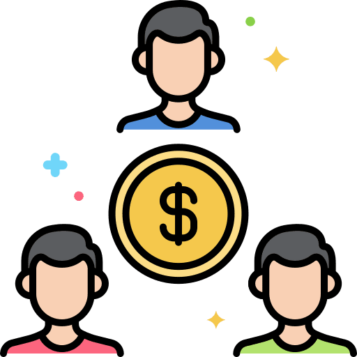 Crowdfunding money people avatar icon