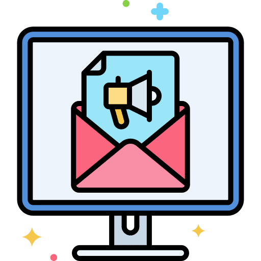 Email marketing digital marketing megaphone marketing icon