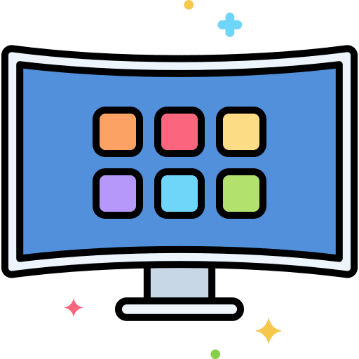 Smart tv tv screen monitor electronics icon