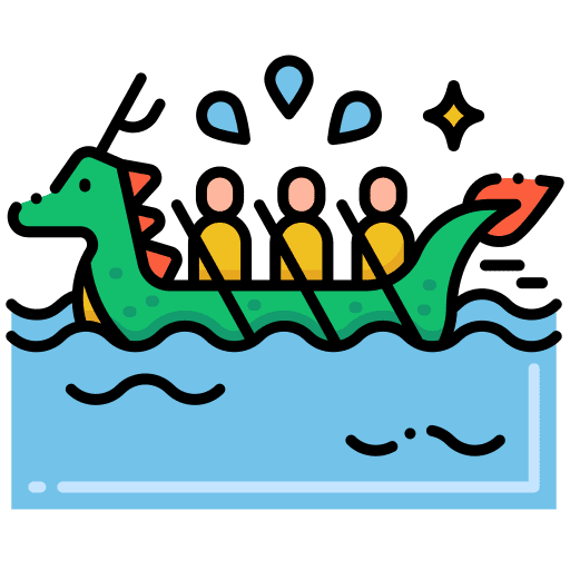 Dragon boat traditional race dragon boat icon