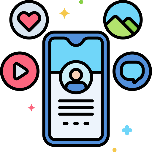 Social media social media electronics social network icon