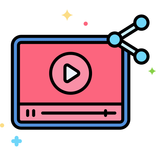 Video sharing video sharing film movie icon