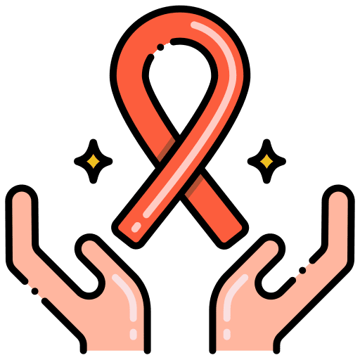 Aids heart medical world aids day icon