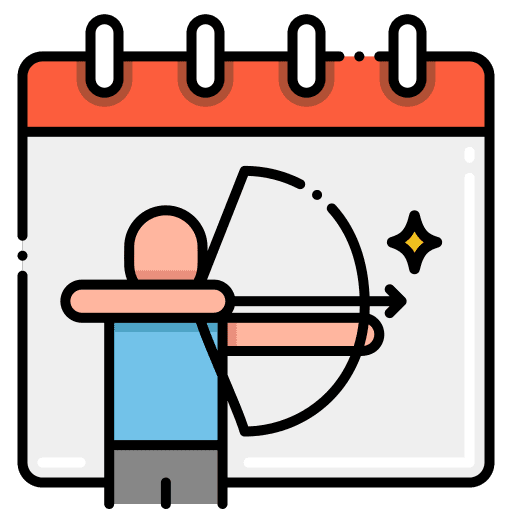 Archer bow people sagittarius icon