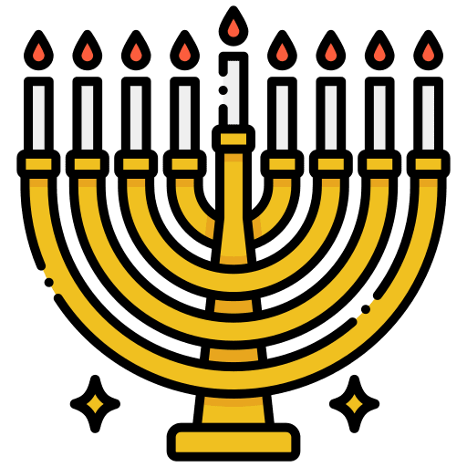 Hanukkah menorah spiritual hanukkah icon