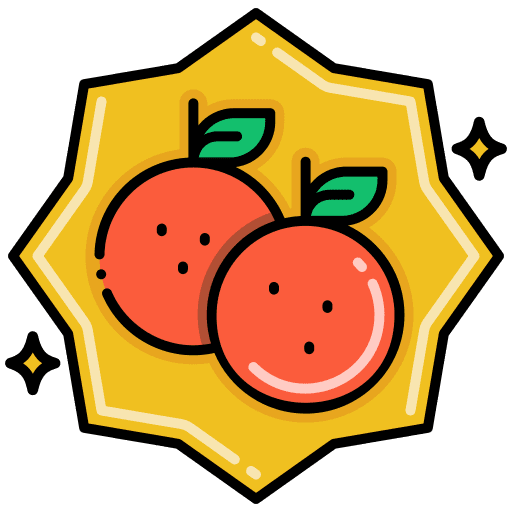 Oranges event food and restaurant celebration icon