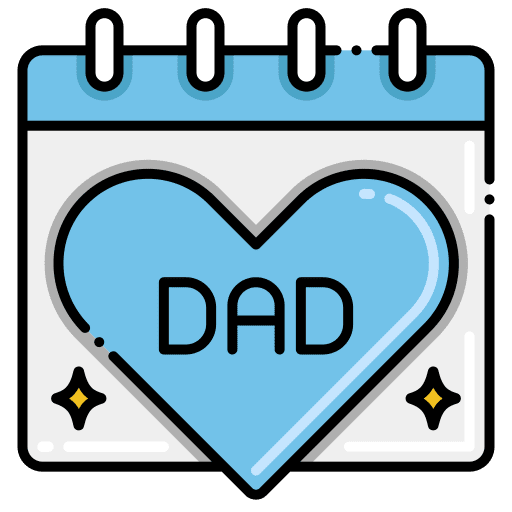Fathers day calendar event celebration icon