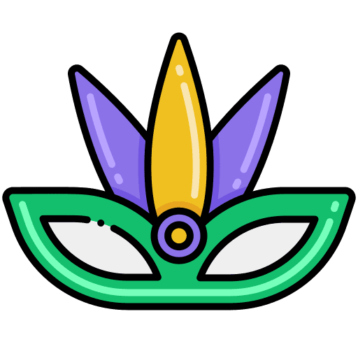 Mardi gras accessory mardi gras celebration icon