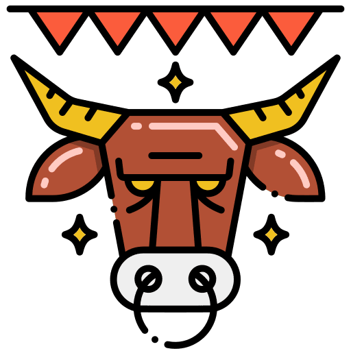 San fermin bullfight holidays celebration icon